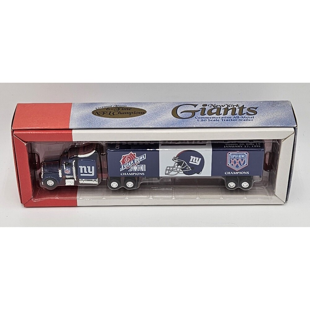 White Rose Greatest Team 6 TIME NFL CHAMPIONS New York Giants Tractor Trailer